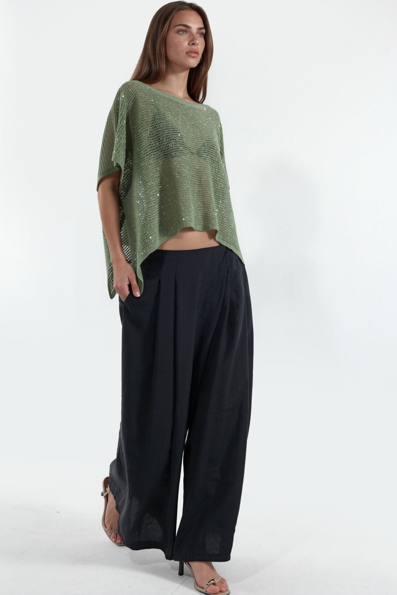 Sequin Embellished Knit Sweater 4