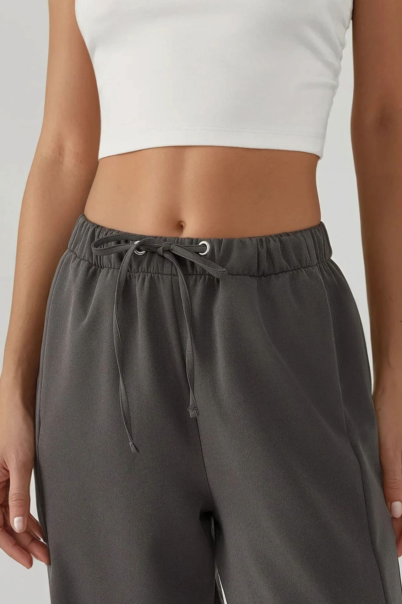 Wide Leg Textured Knit Pants