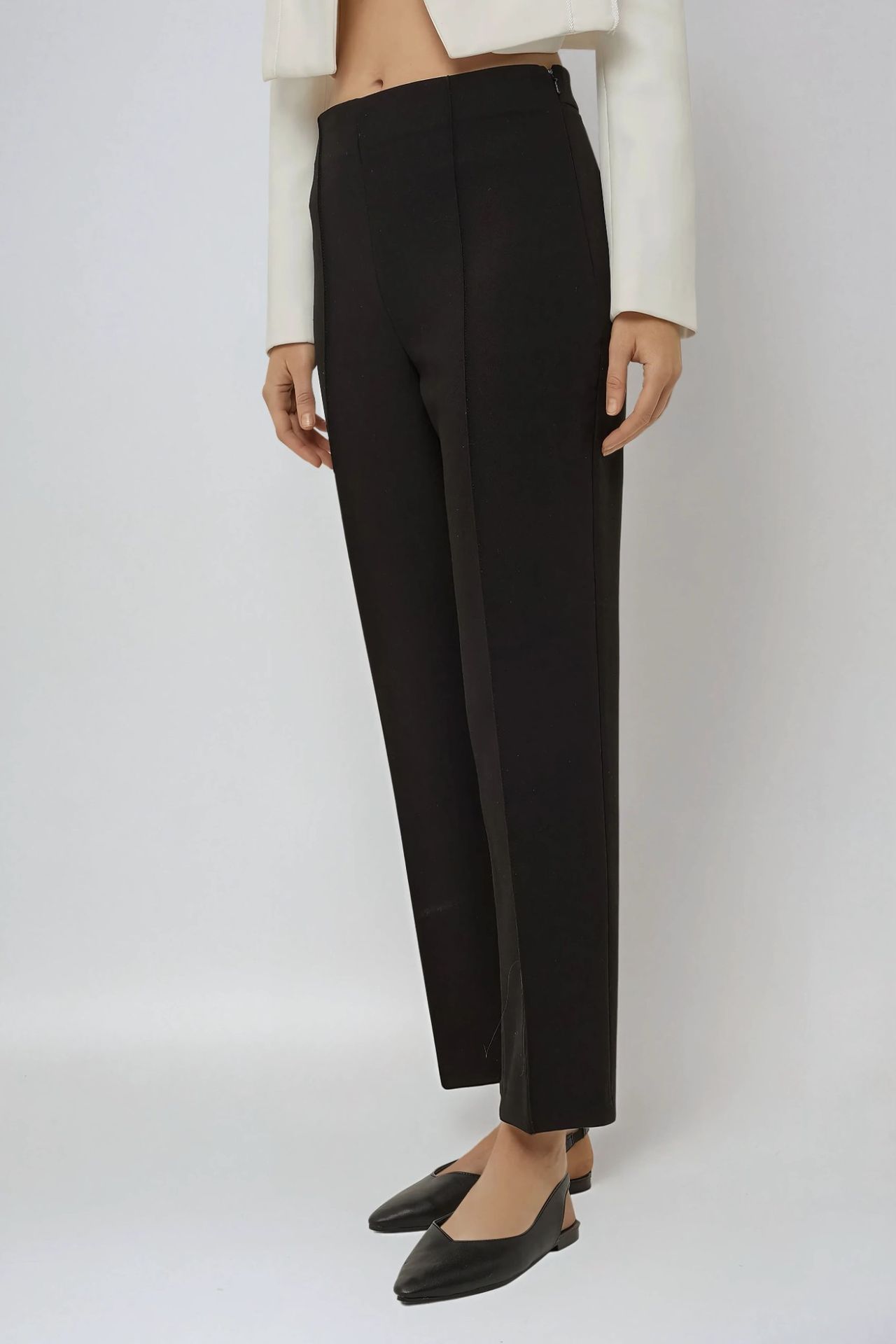 Premium High Waist Straight Leg Suit Pants