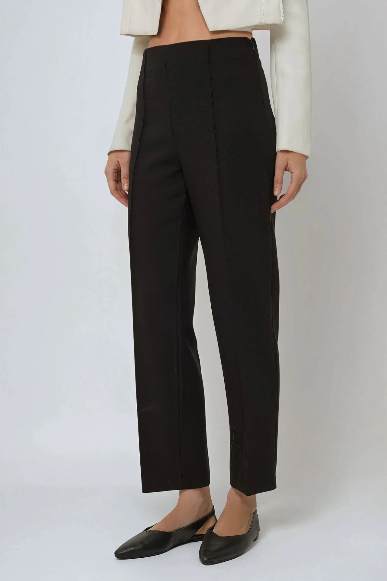 Premium High Waist Straight Leg Suit Pants