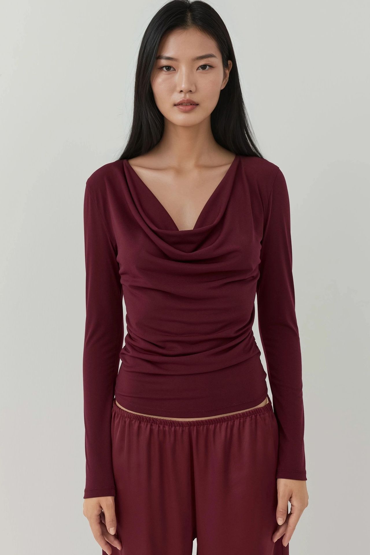 Cowl Neck Knitted Top 6