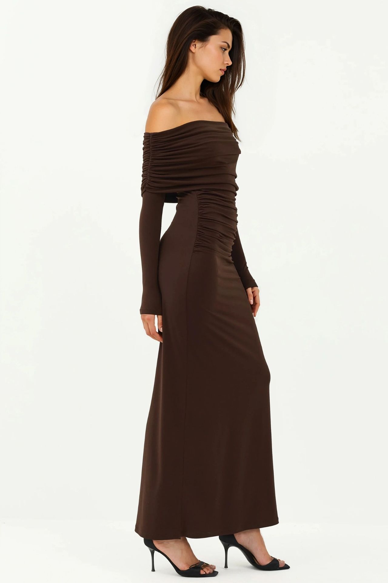 Off-Shoulder Bodycon Maxi Dress 5