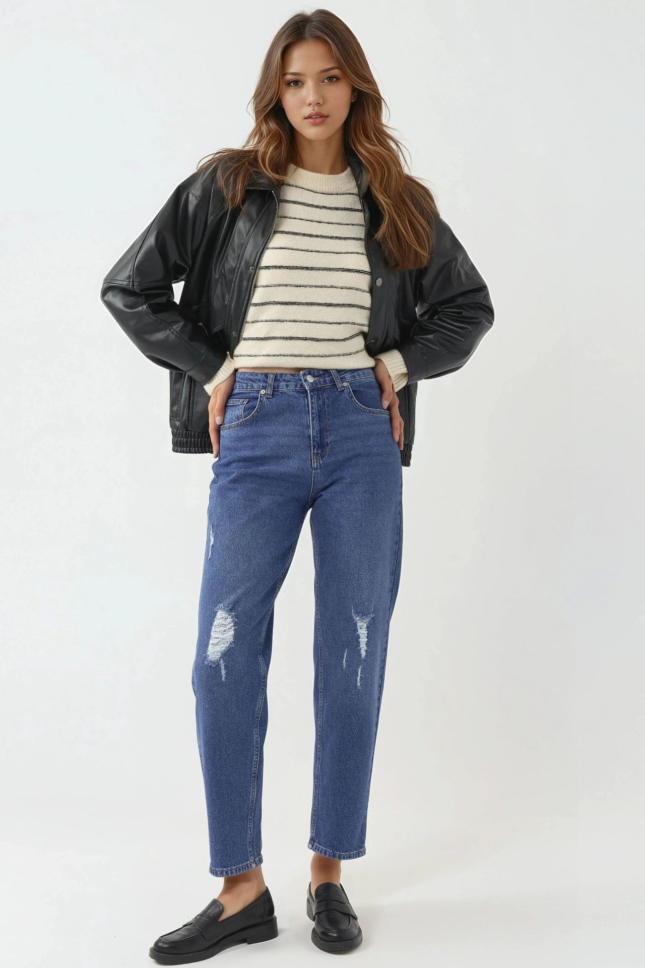Destroy Detailed Slim fit Jeans 2