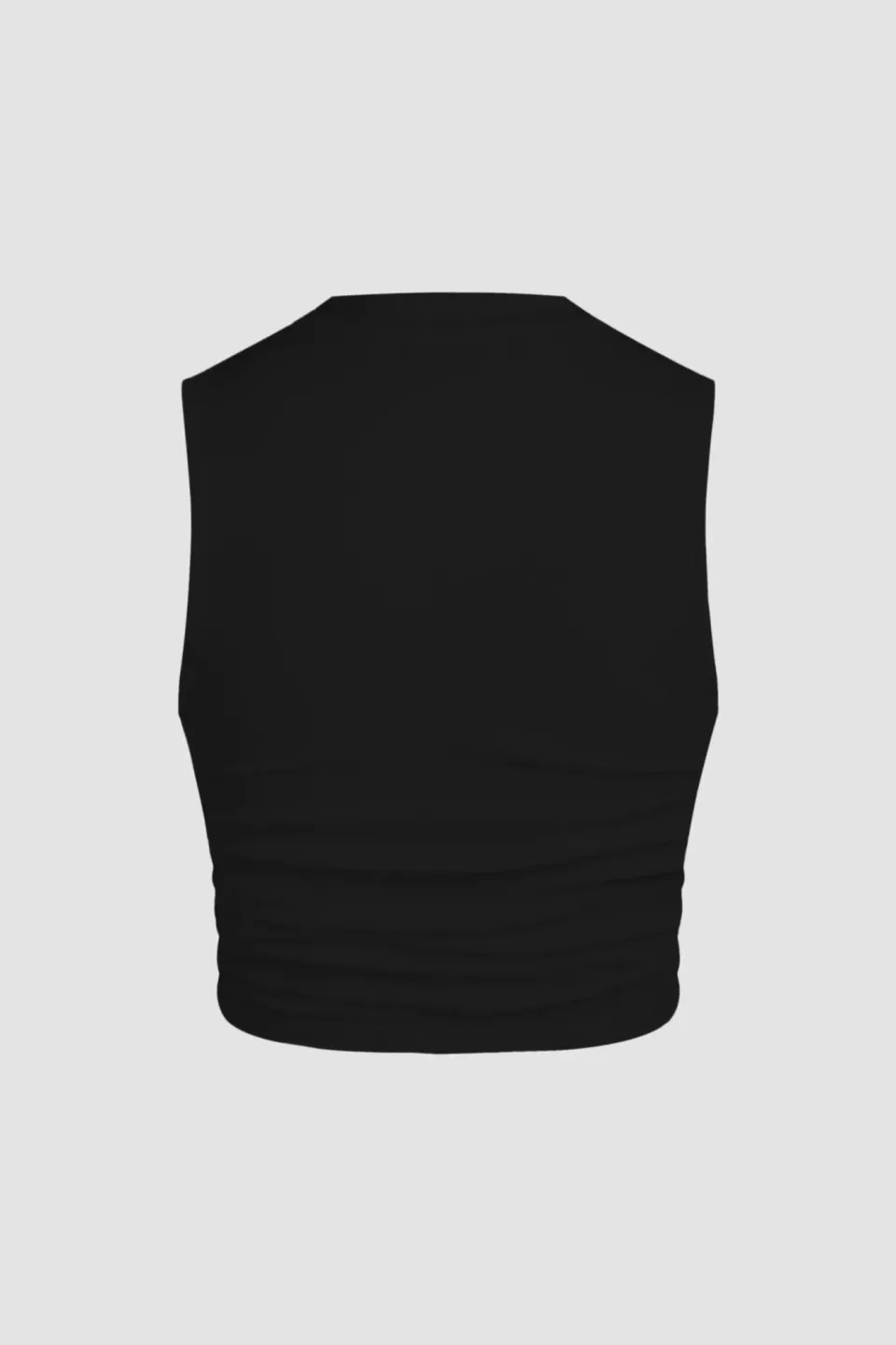 Solid Ruched-Detail Blouse