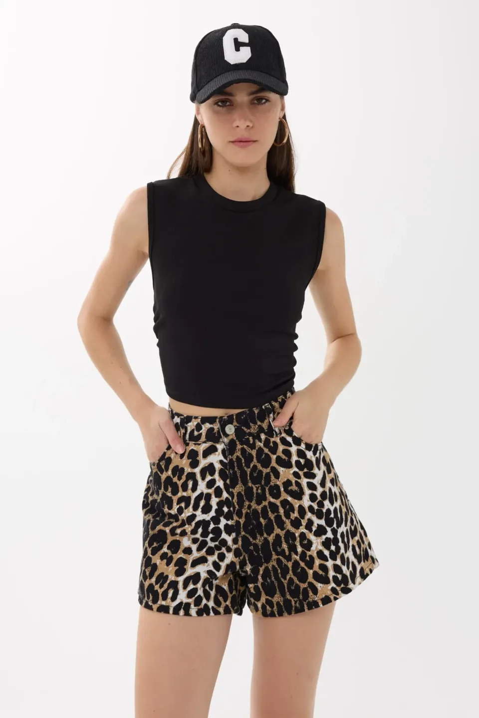 Solid Ruched-Detail Blouse