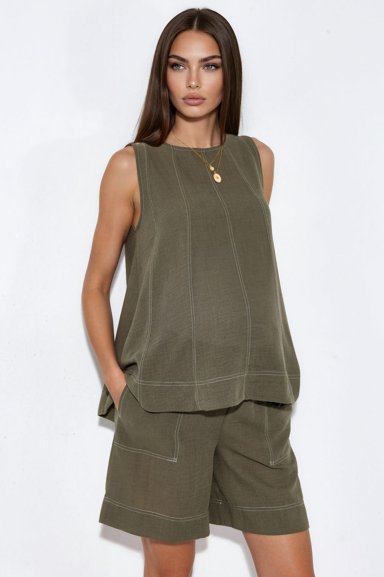 Stitch Detail Relax Fit Co-ord Set 7