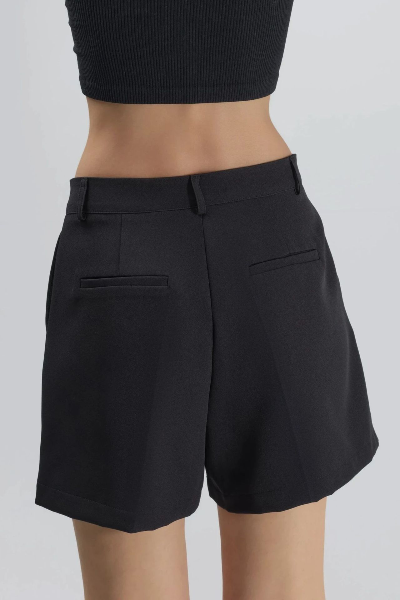 High Waist Wide Leg Mini Shorts 8