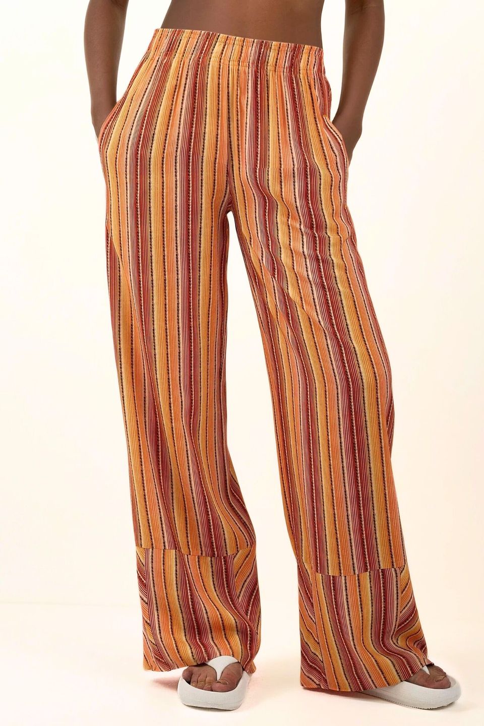 Wide Leg Printed Relax Pants