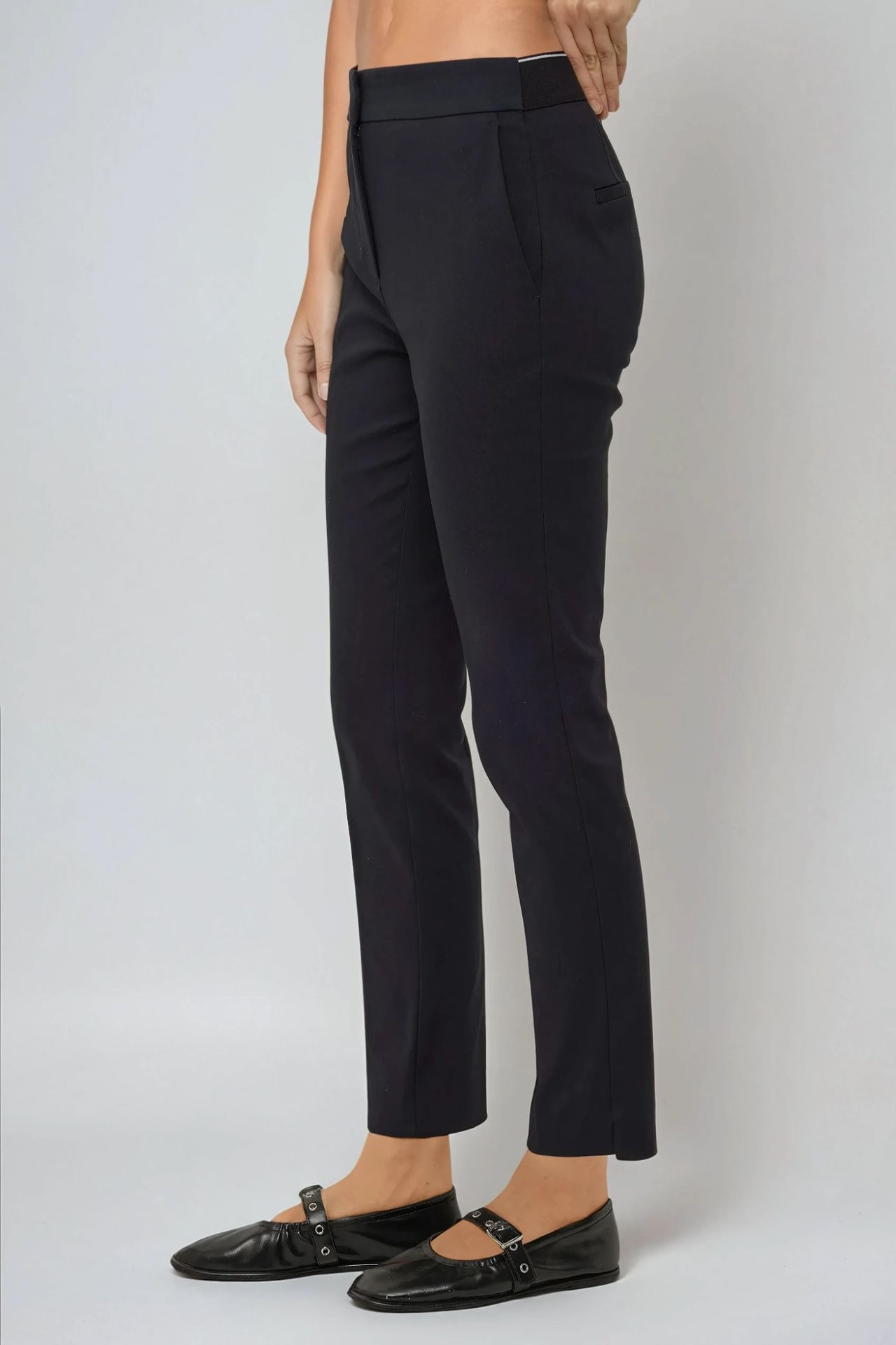 Exclusive Tailored High Waist Cigarette Suit Pants