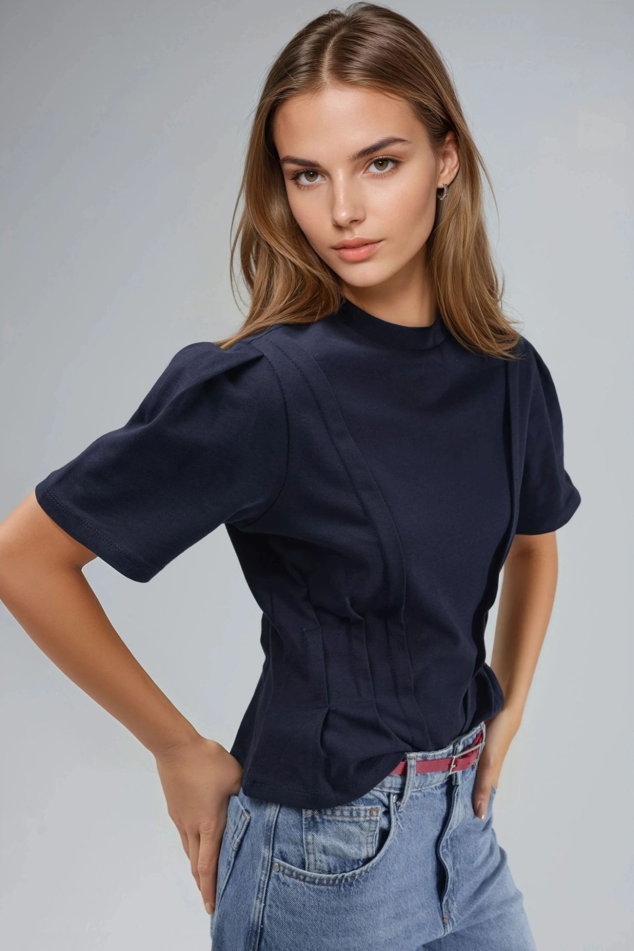 Fitted Crew Neck T-Shirt 4