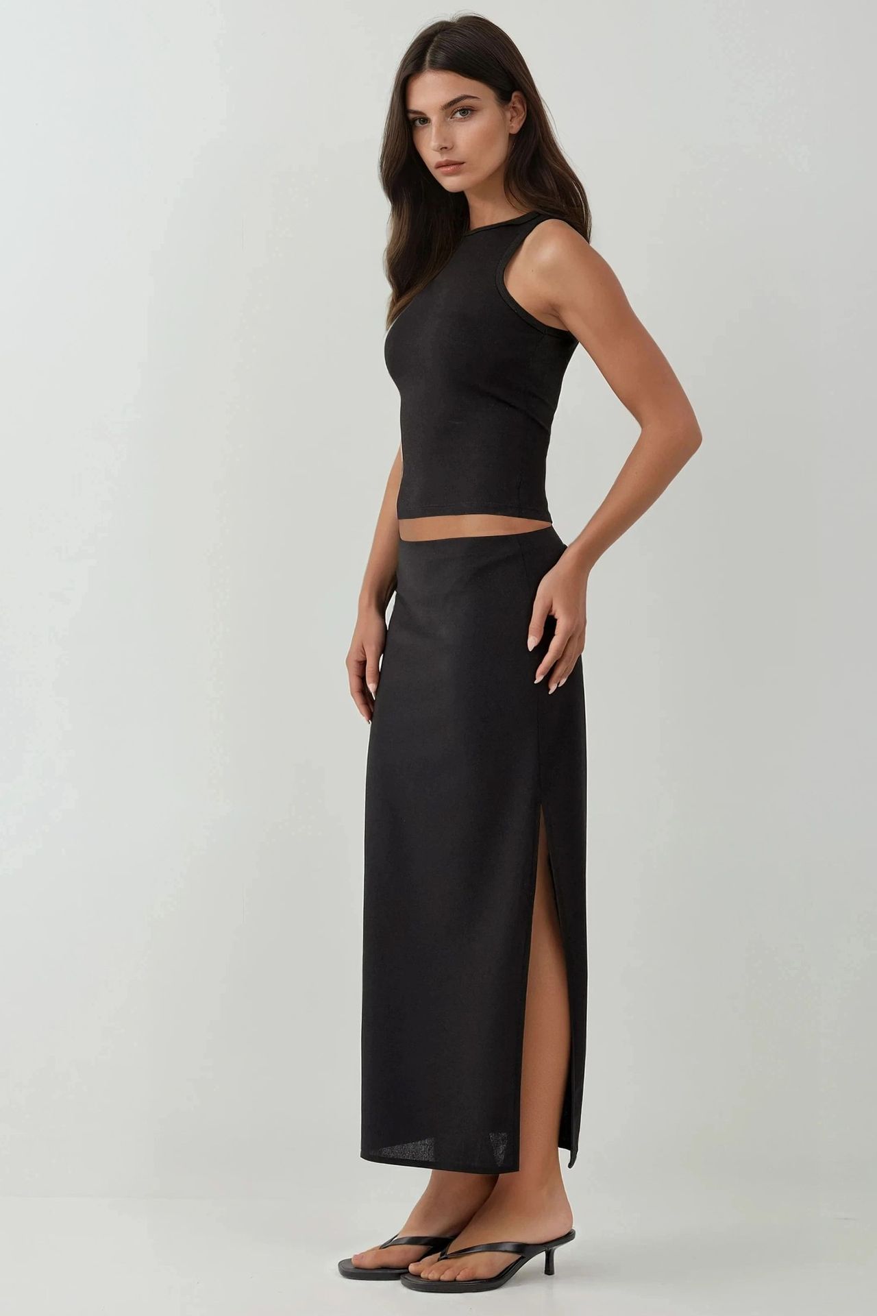 Low Waist Maxi Skirt 5