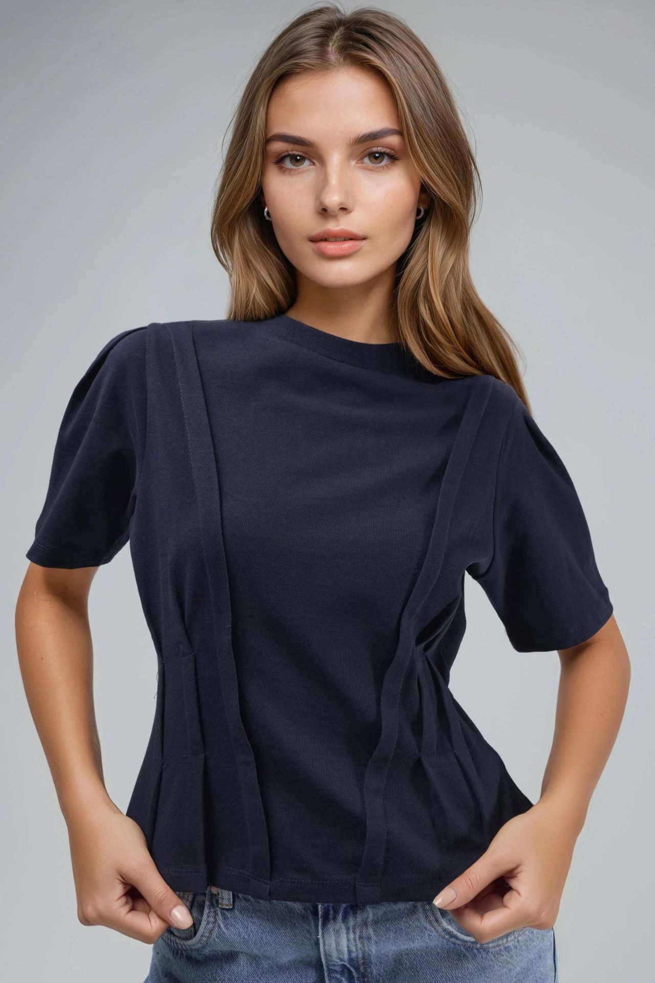 Fitted Crew Neck T-Shirt 2