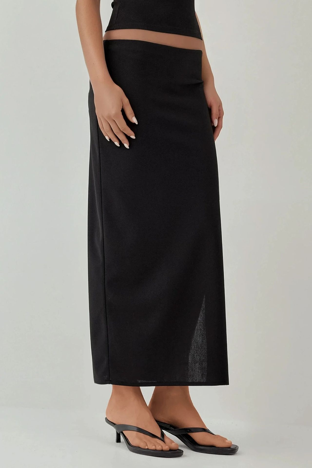 Low Waist Maxi Skirt 1