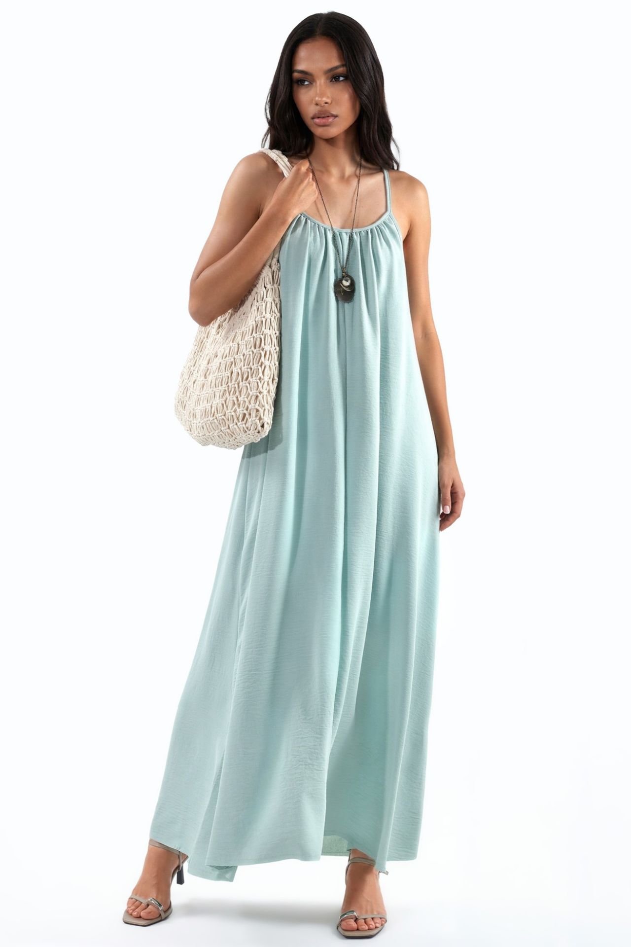 Relaxed Fit Maxi Woven Dress 2