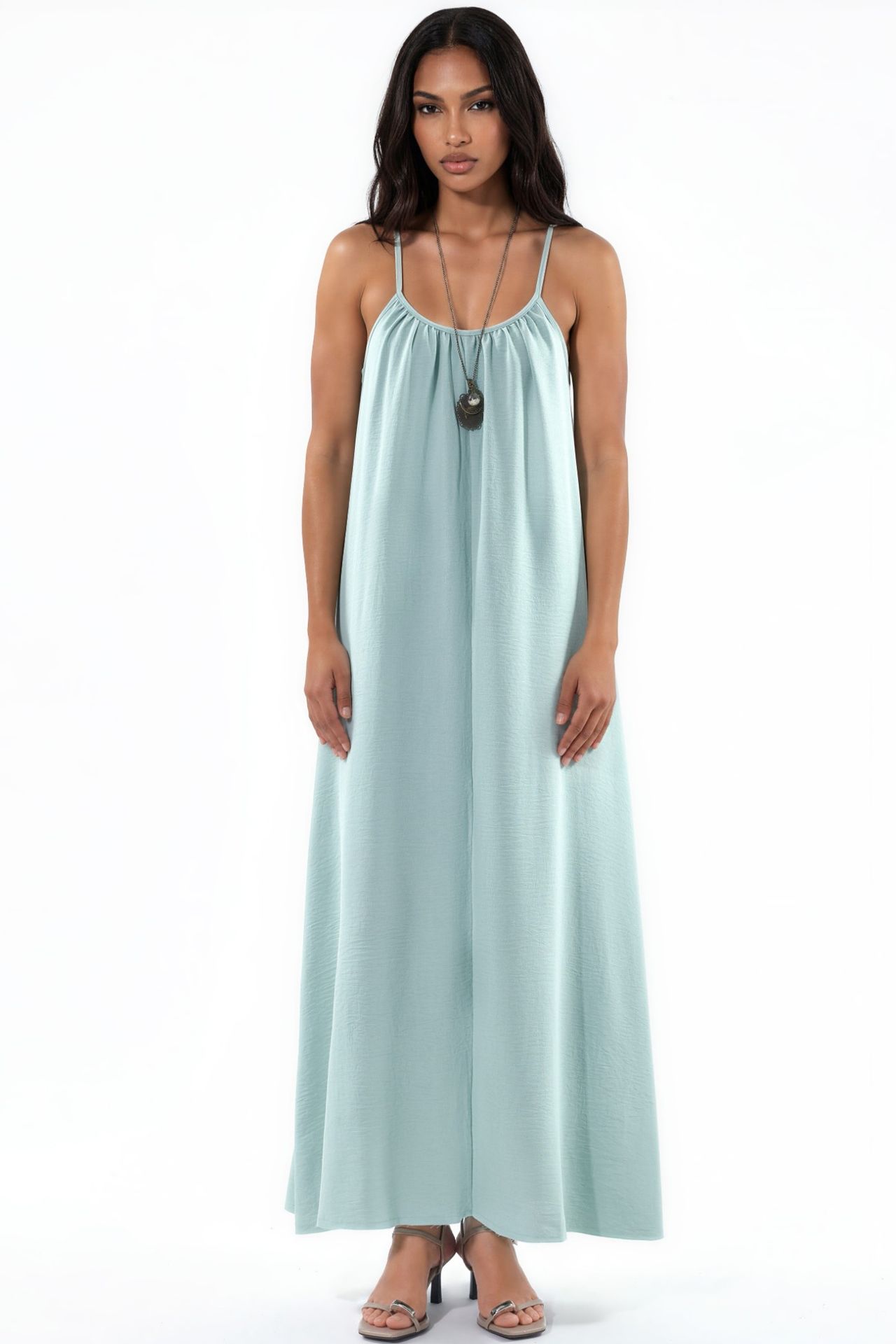Relaxed Fit Maxi Woven Dress 5