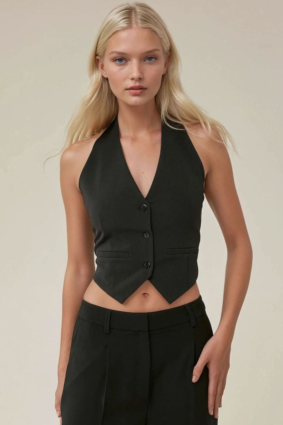 V-Neck Sleeveless Vest