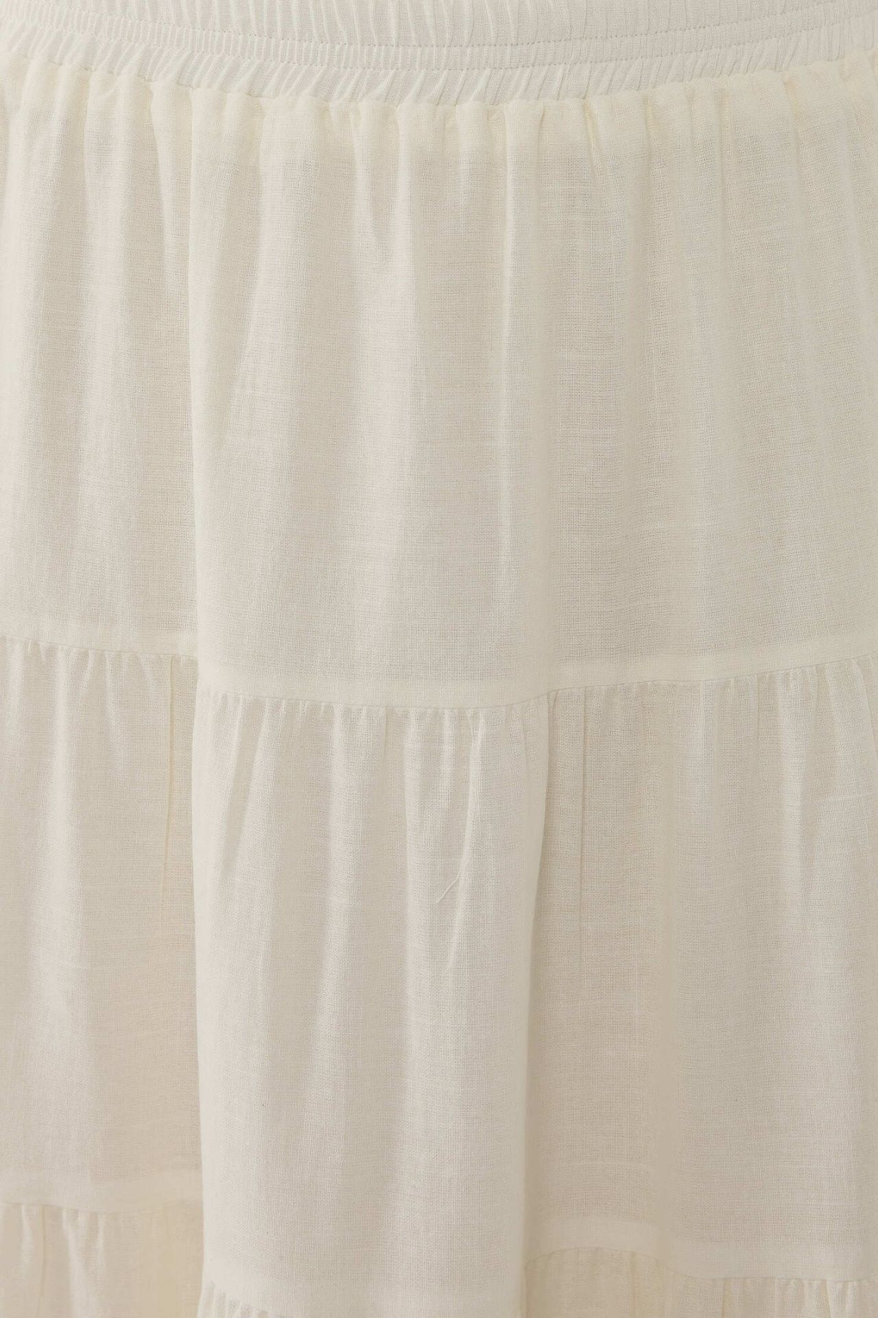 High Waist Maxi Skirt in Linen