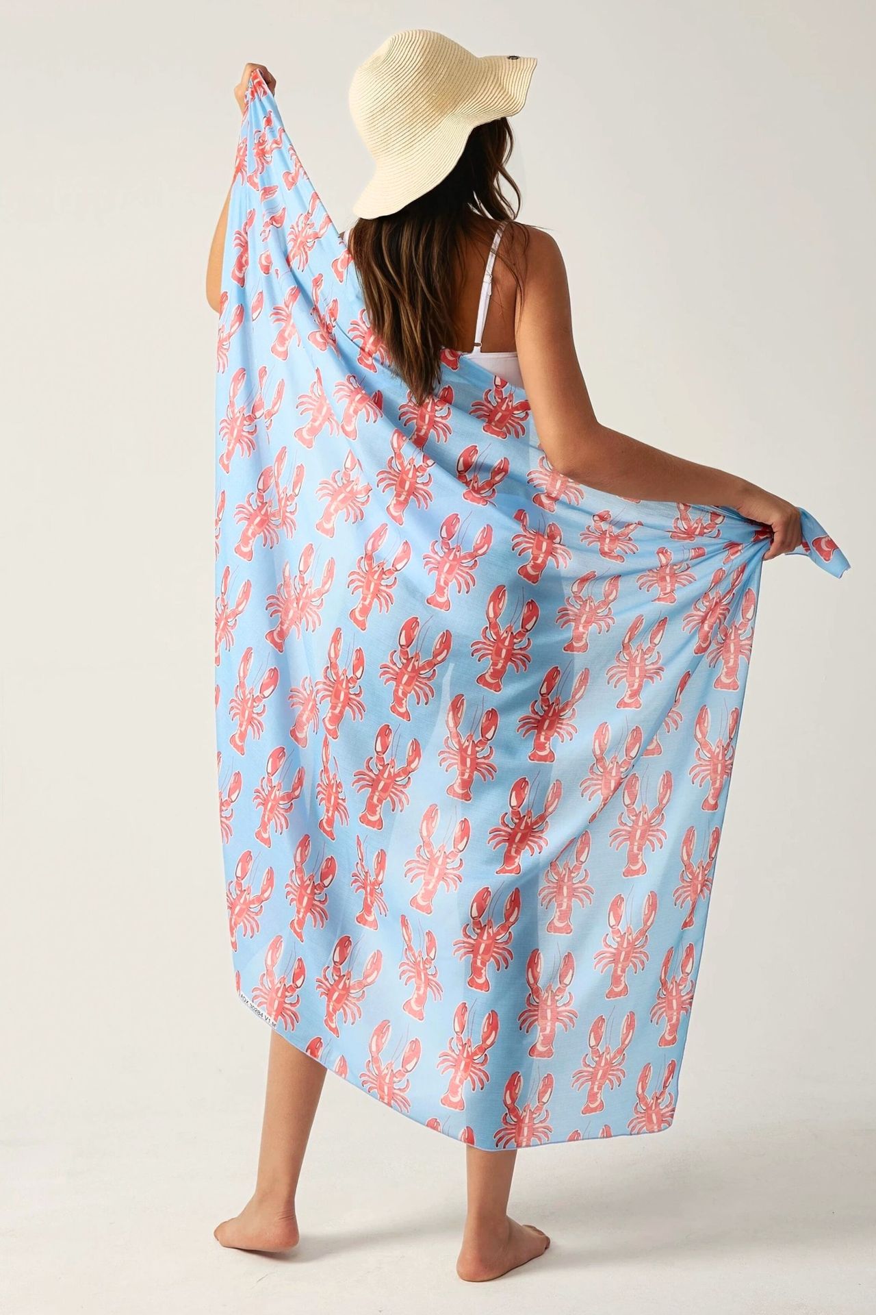 Long Printed Beach Cover-Up
