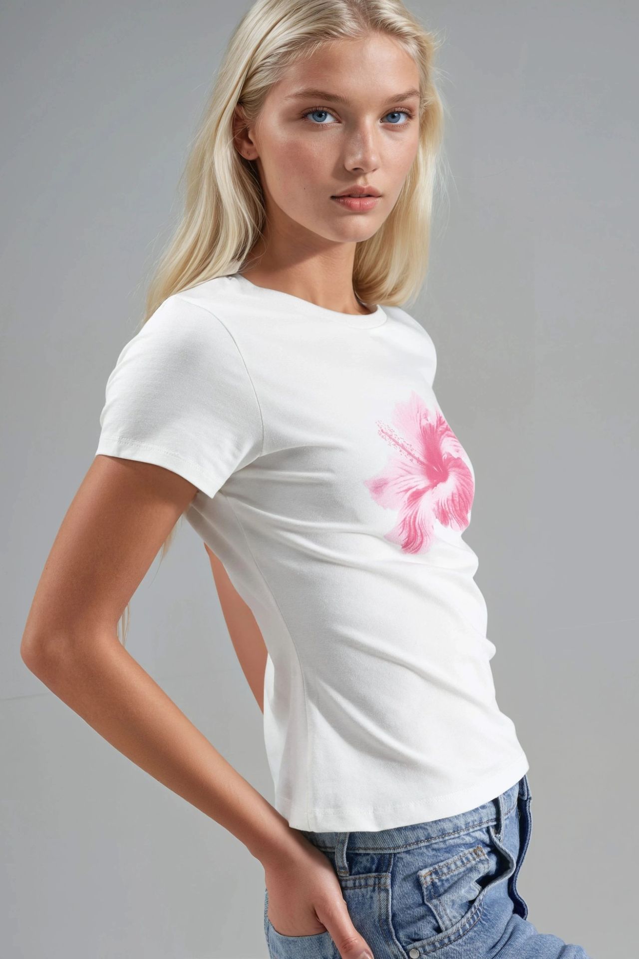 Patterned Fitted T-Shirt 2