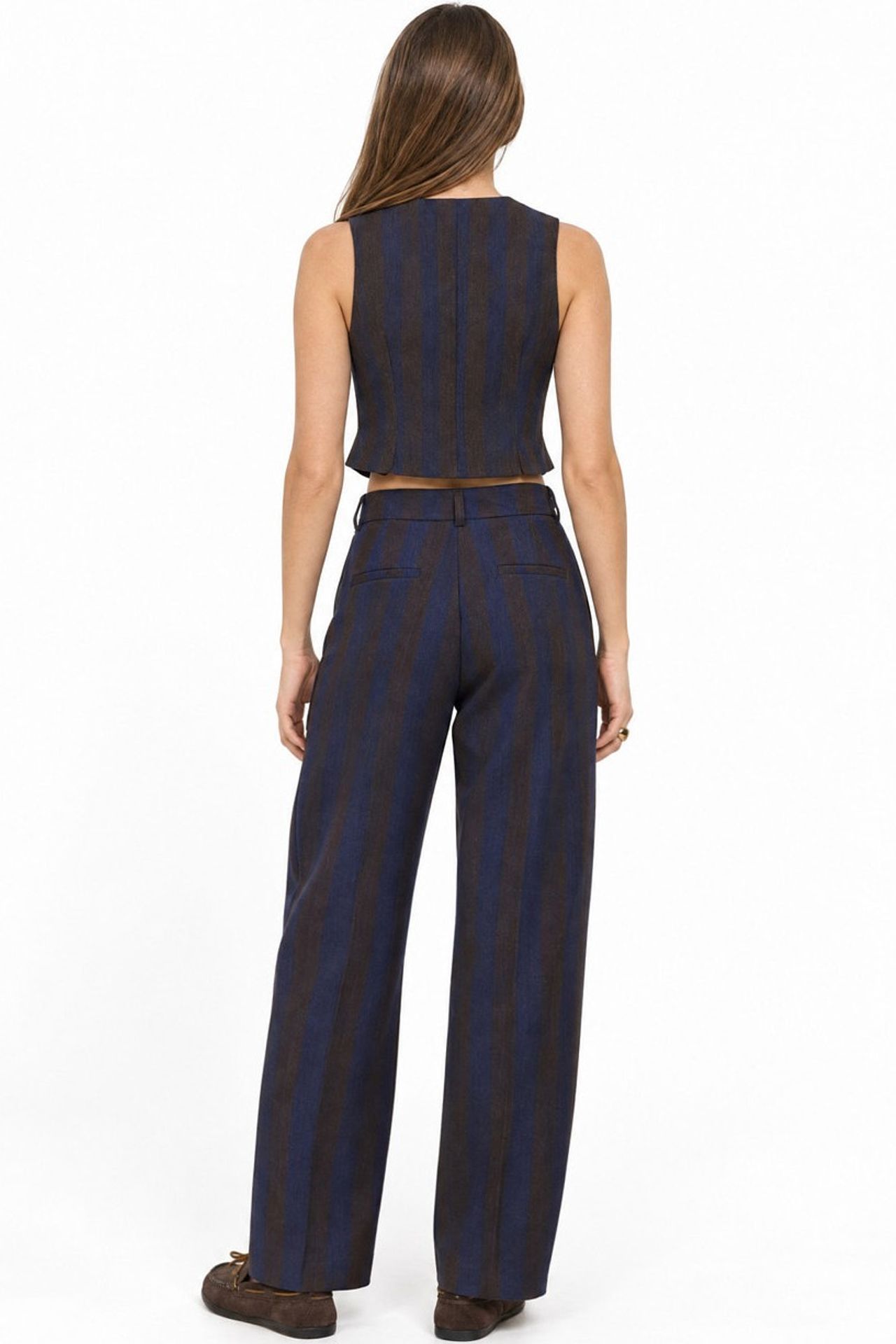 Striped Straight Leg Pants 4