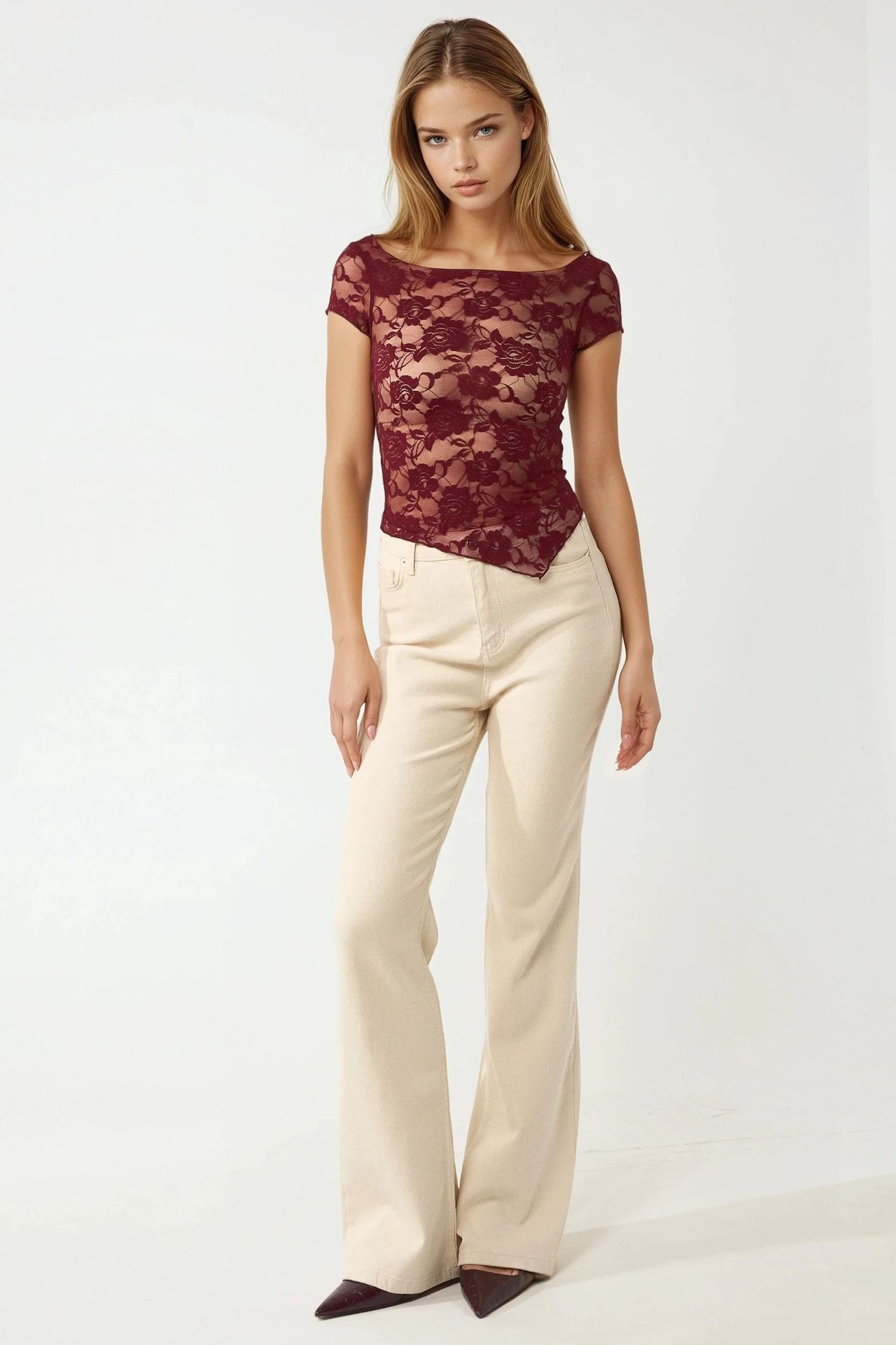 Floral Lace Crop Top Pika Collection 2