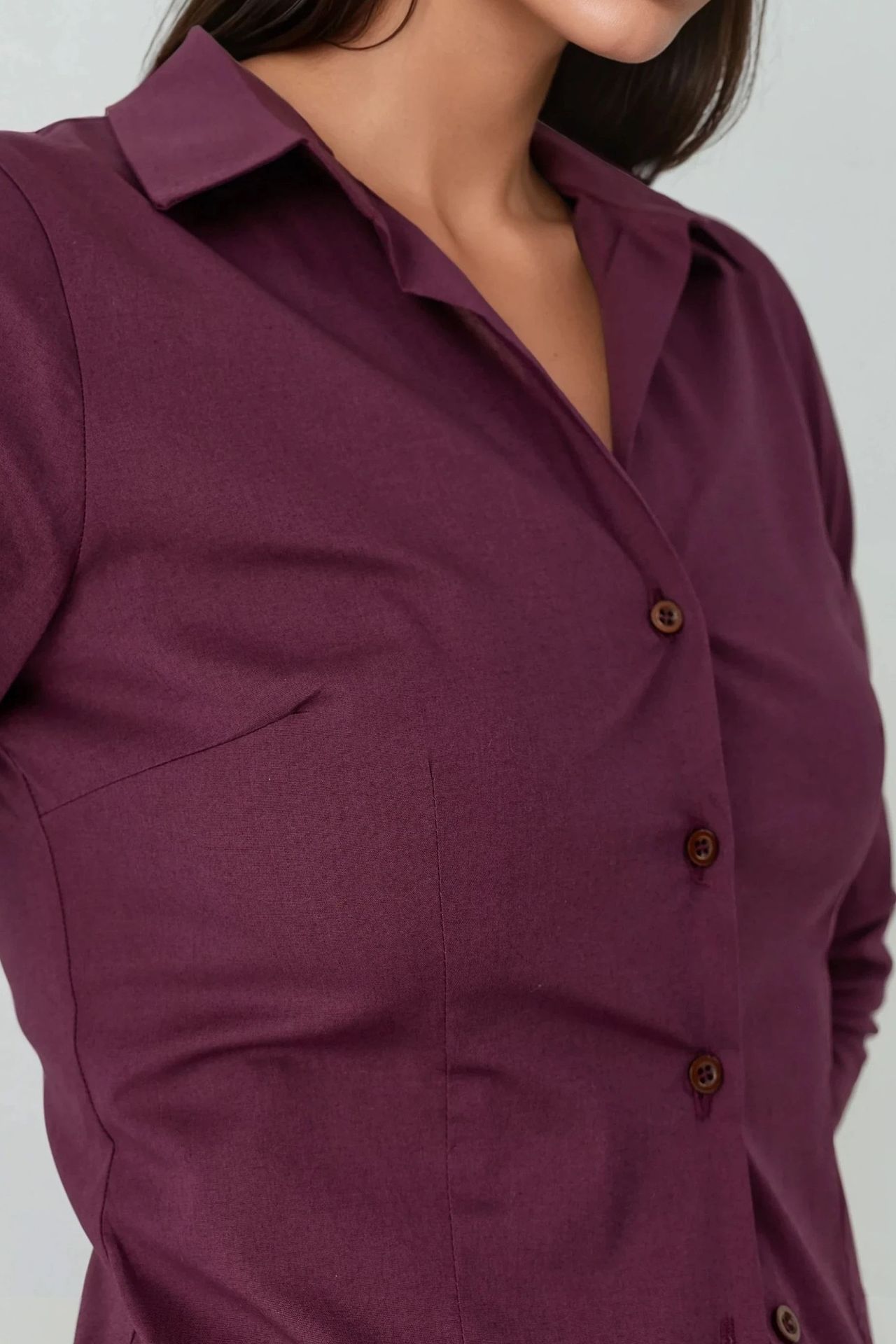 Elegant Long Sleeve Button-Up Shirt 5