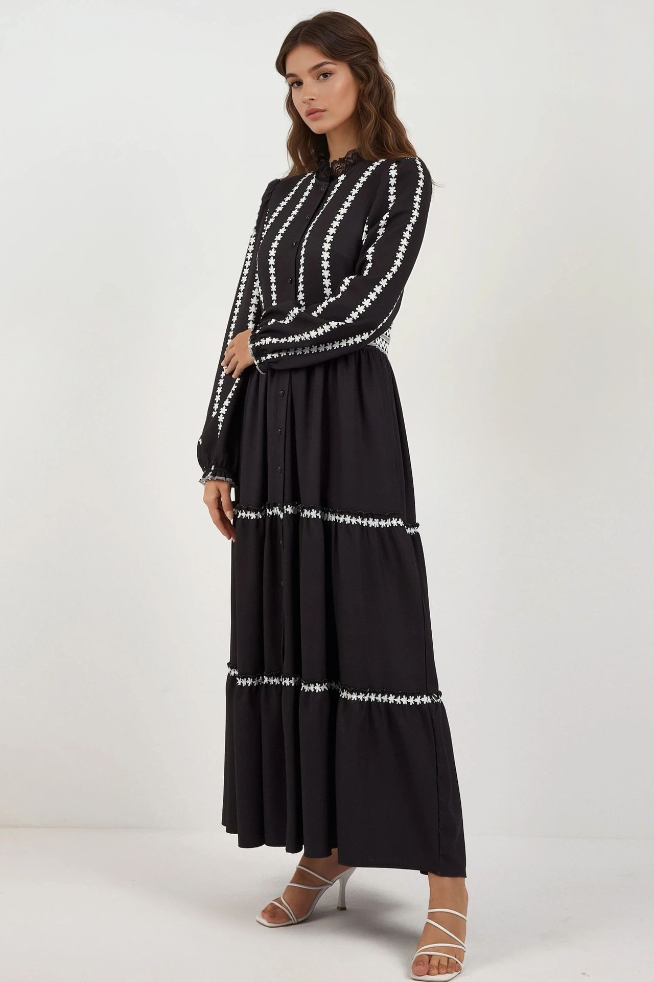 Flowering Tippet Maxi Dress 2