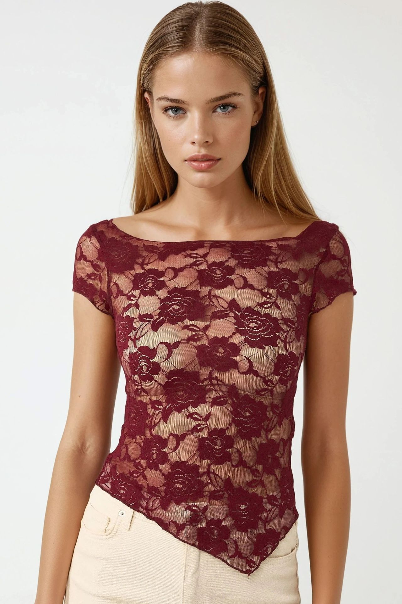 Floral Lace Crop Top Pika Collection 1