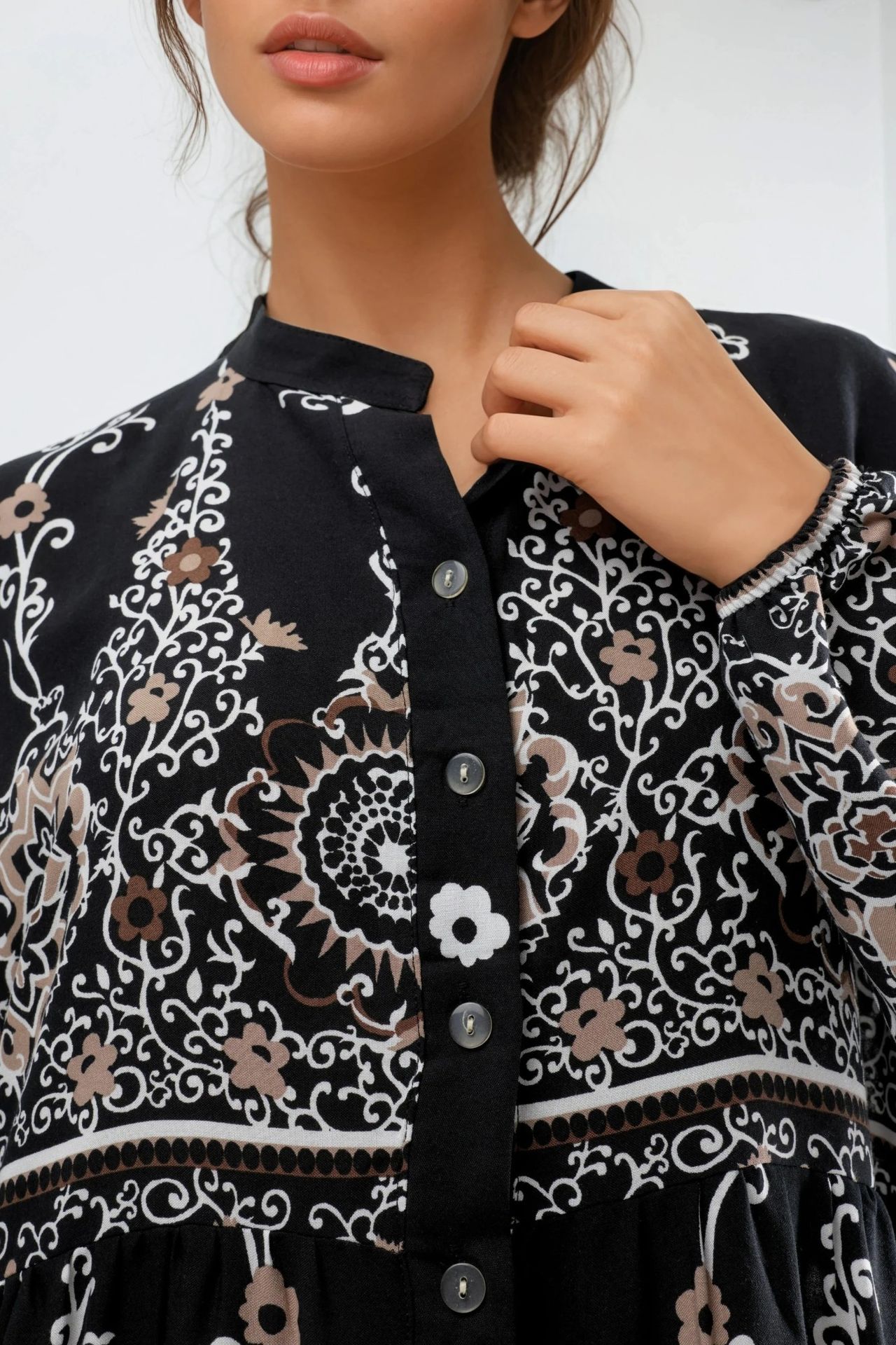 Floral Viscose Maxi Dress 4