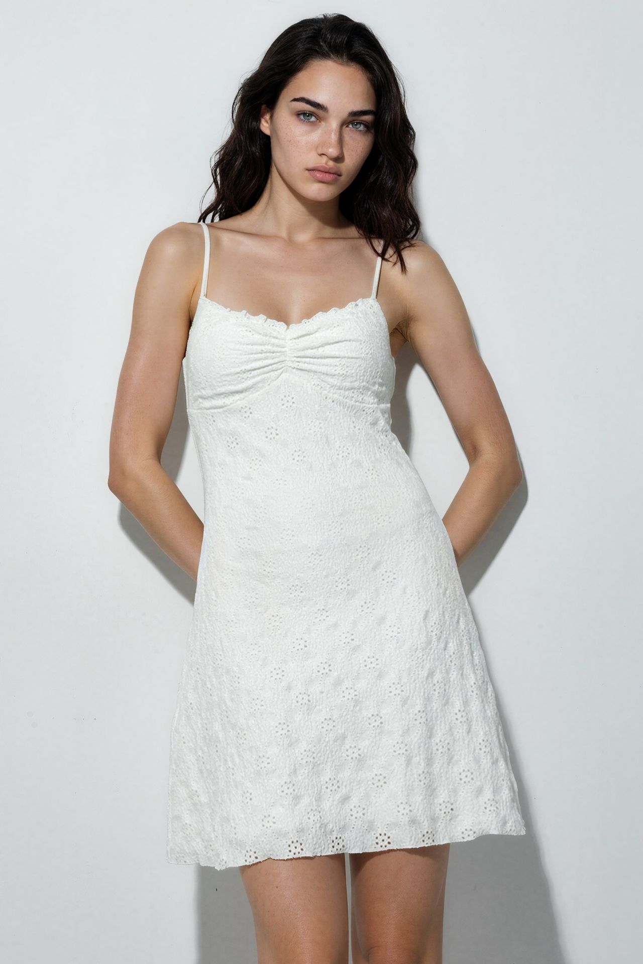 Embroidered Mini Dress 4