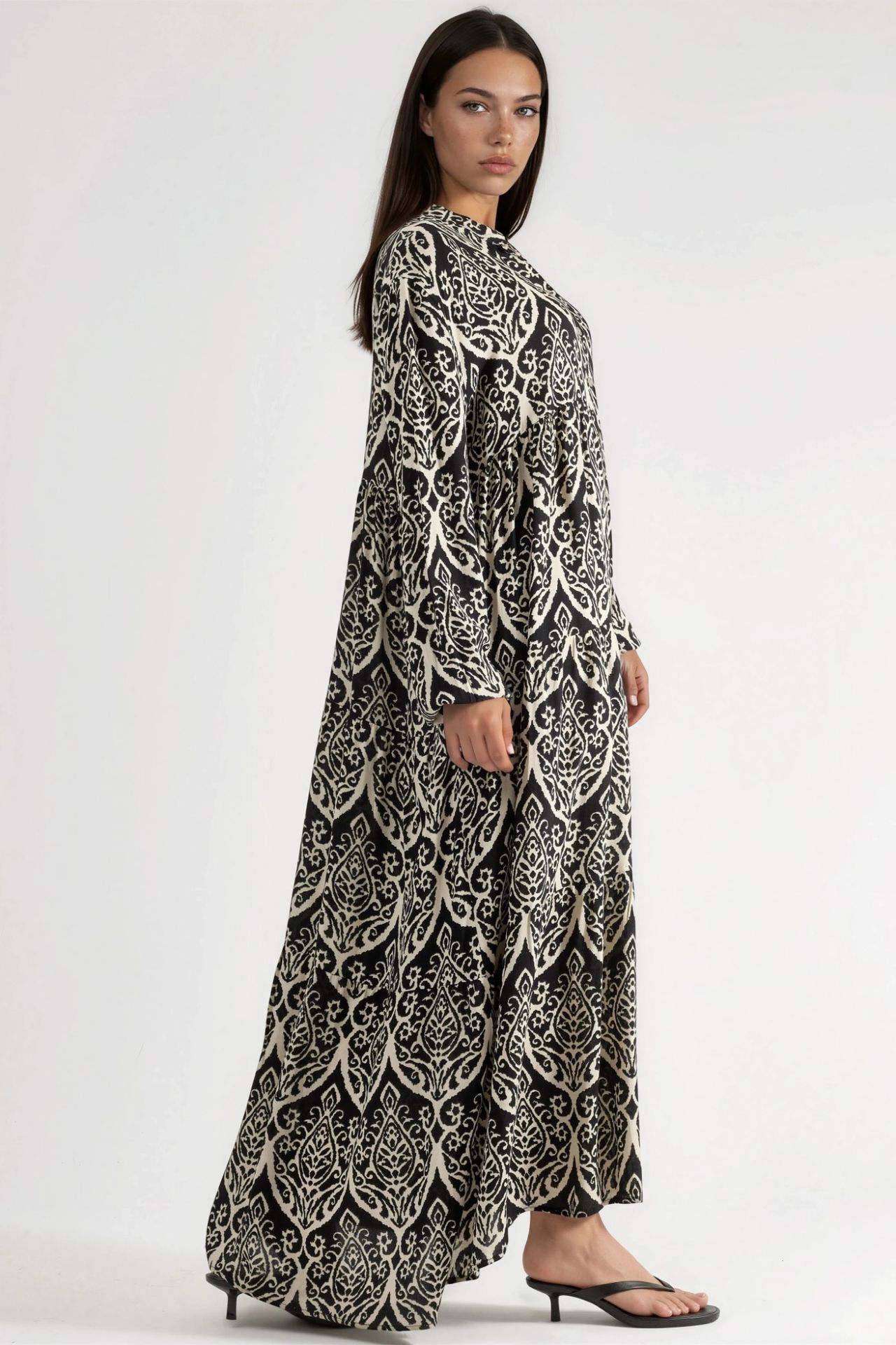 Comfortable Patterned Maxi Dress 2