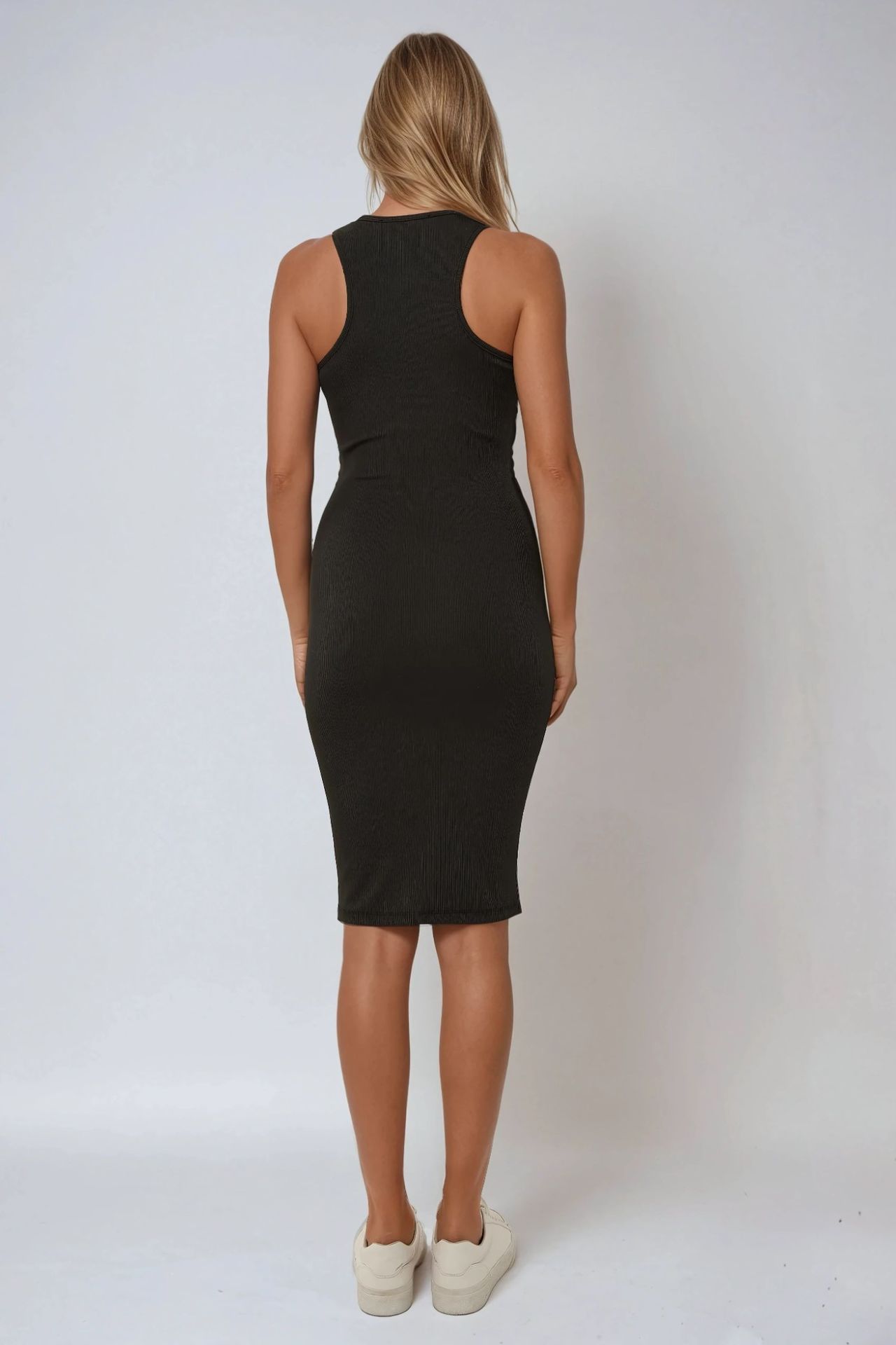 Basic Halter Neck Mini Bodycon Dress,