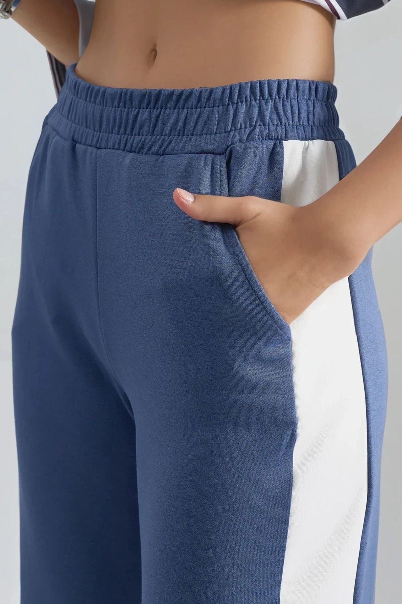 Modal Touch Contrast Detail Pants Bersan Collection 4