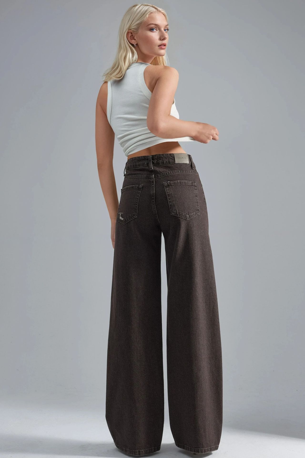 90's High Waist Wide Leg Denim Jeans 4