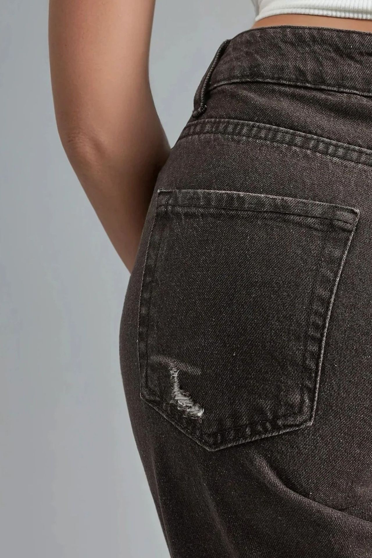 90's High Waist Wide Leg Denim Jeans 6