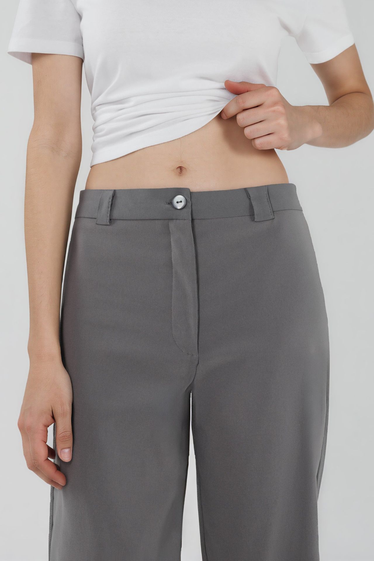 High Waist Straight Leg Bengalin Pants 5