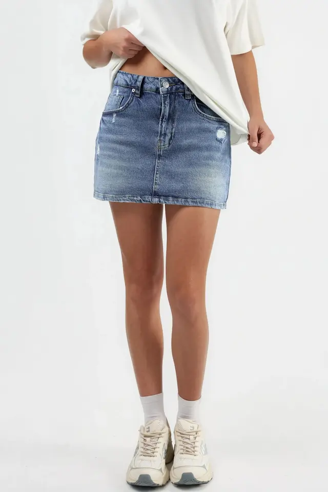 Denim Skort
