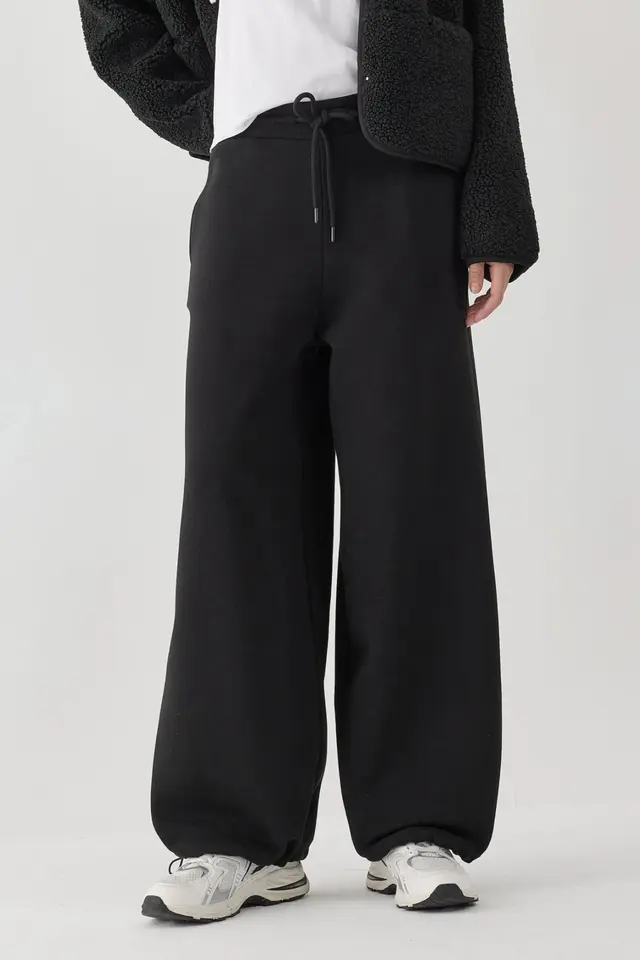 Barrel Fit Basic Raised Sweatpants