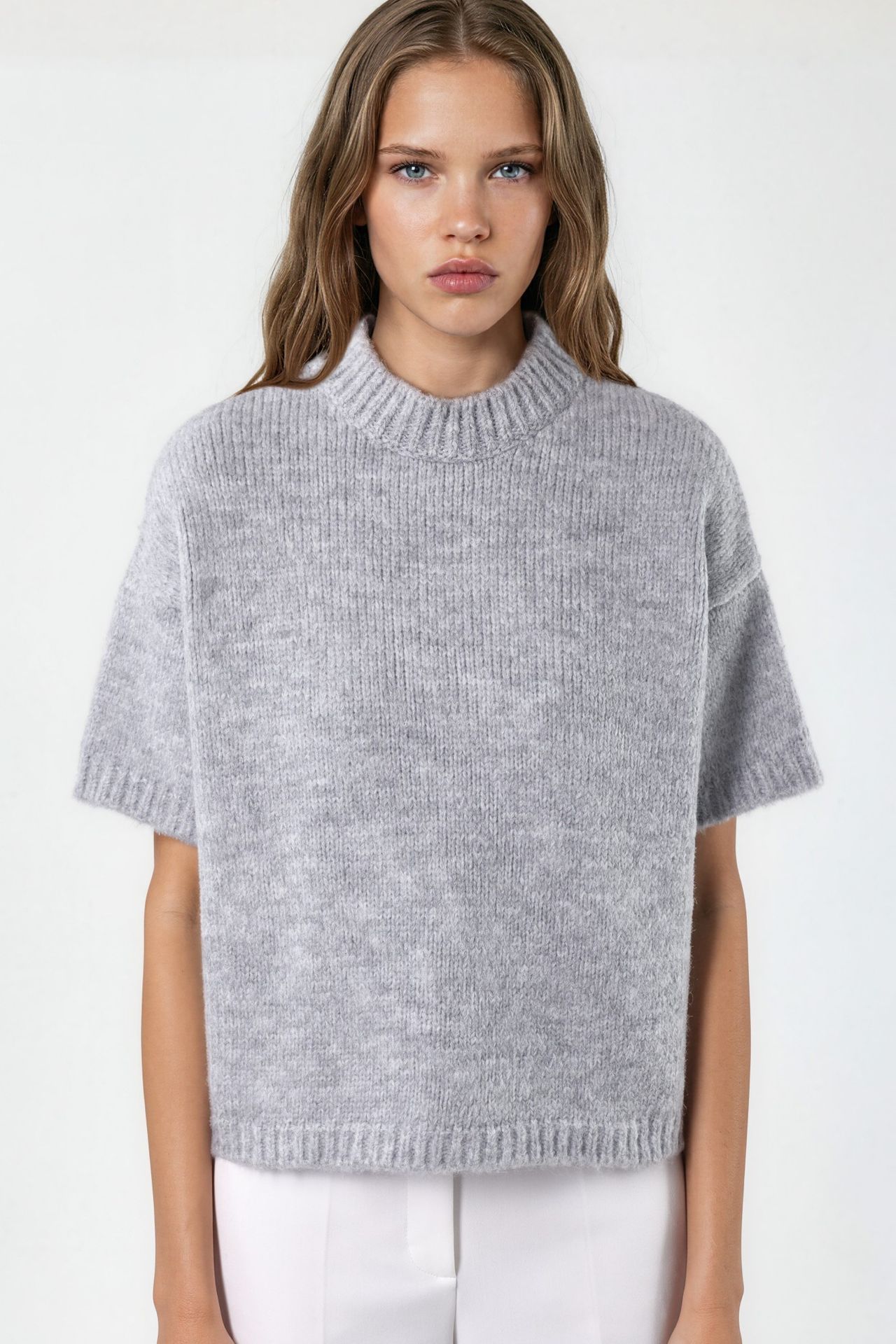 Relaxed Fit Crew Neck Knitwear Sweater 5