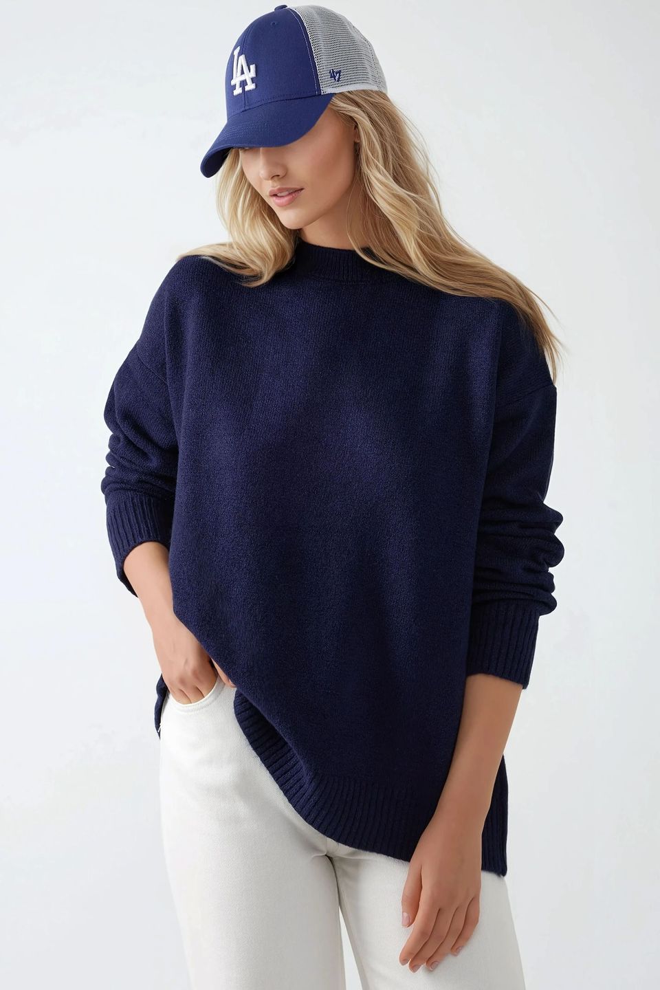 Cozy Crew Neck Knit Sweater