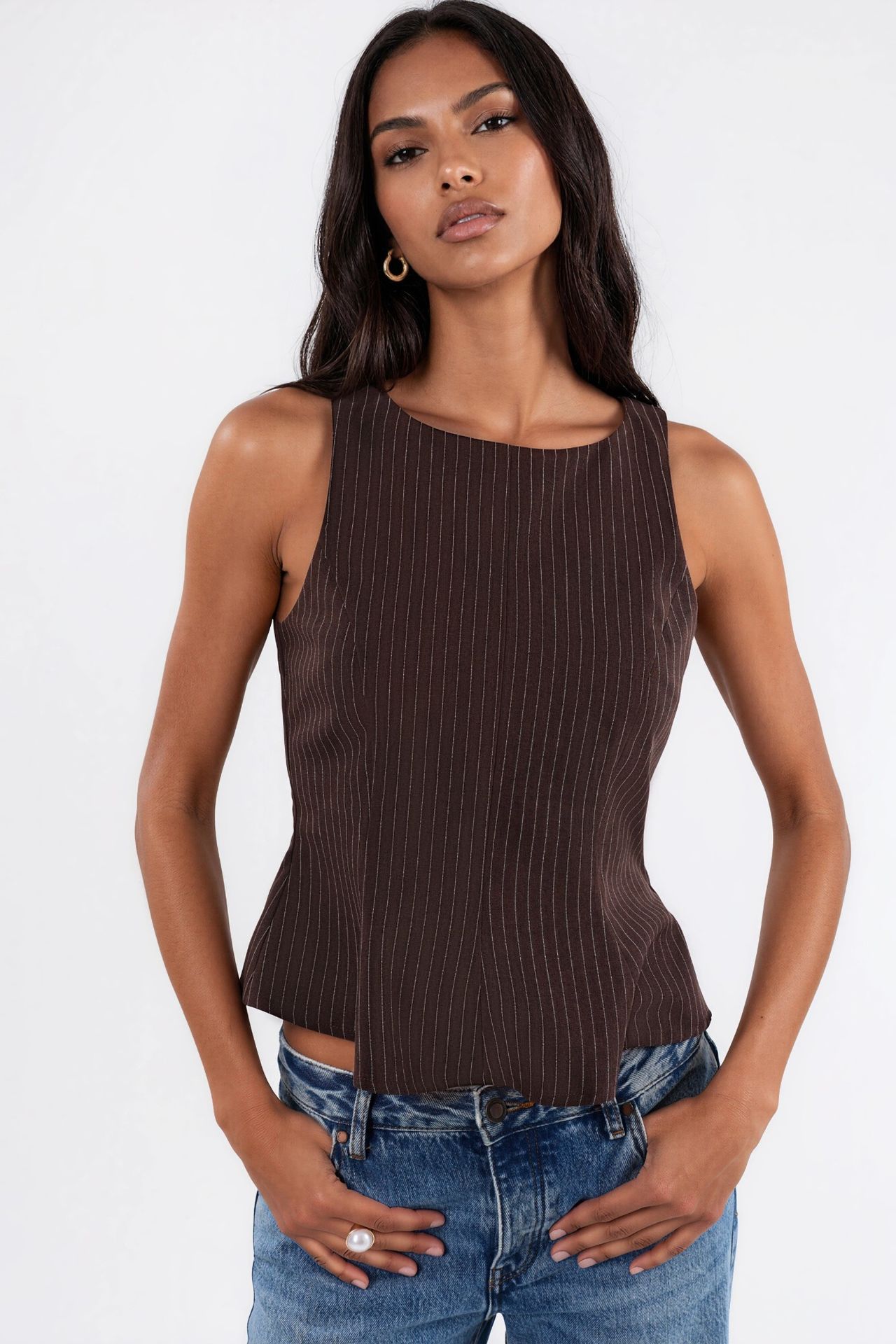 Sleeveless Peplum Top 1