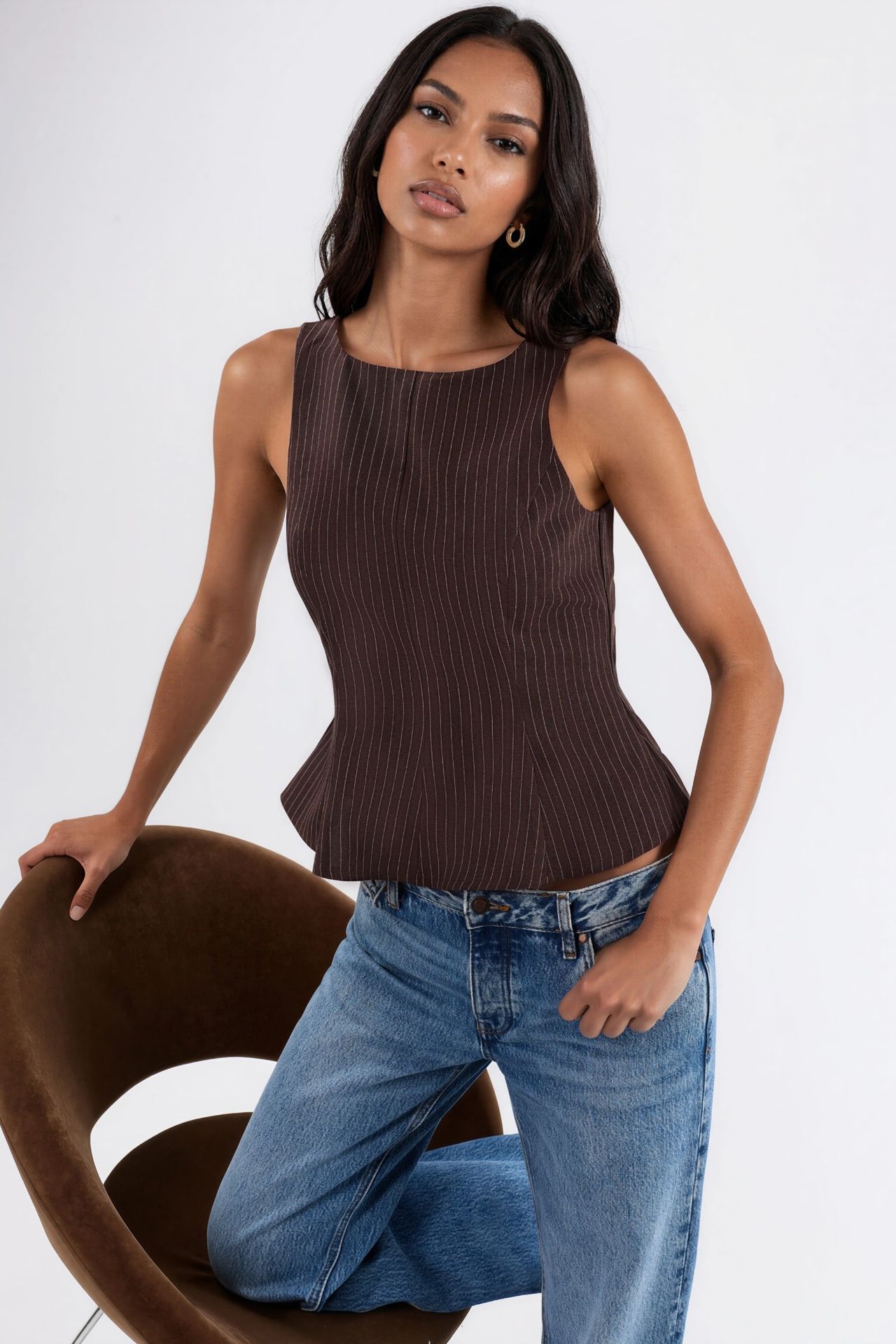 Sleeveless Peplum Top 4