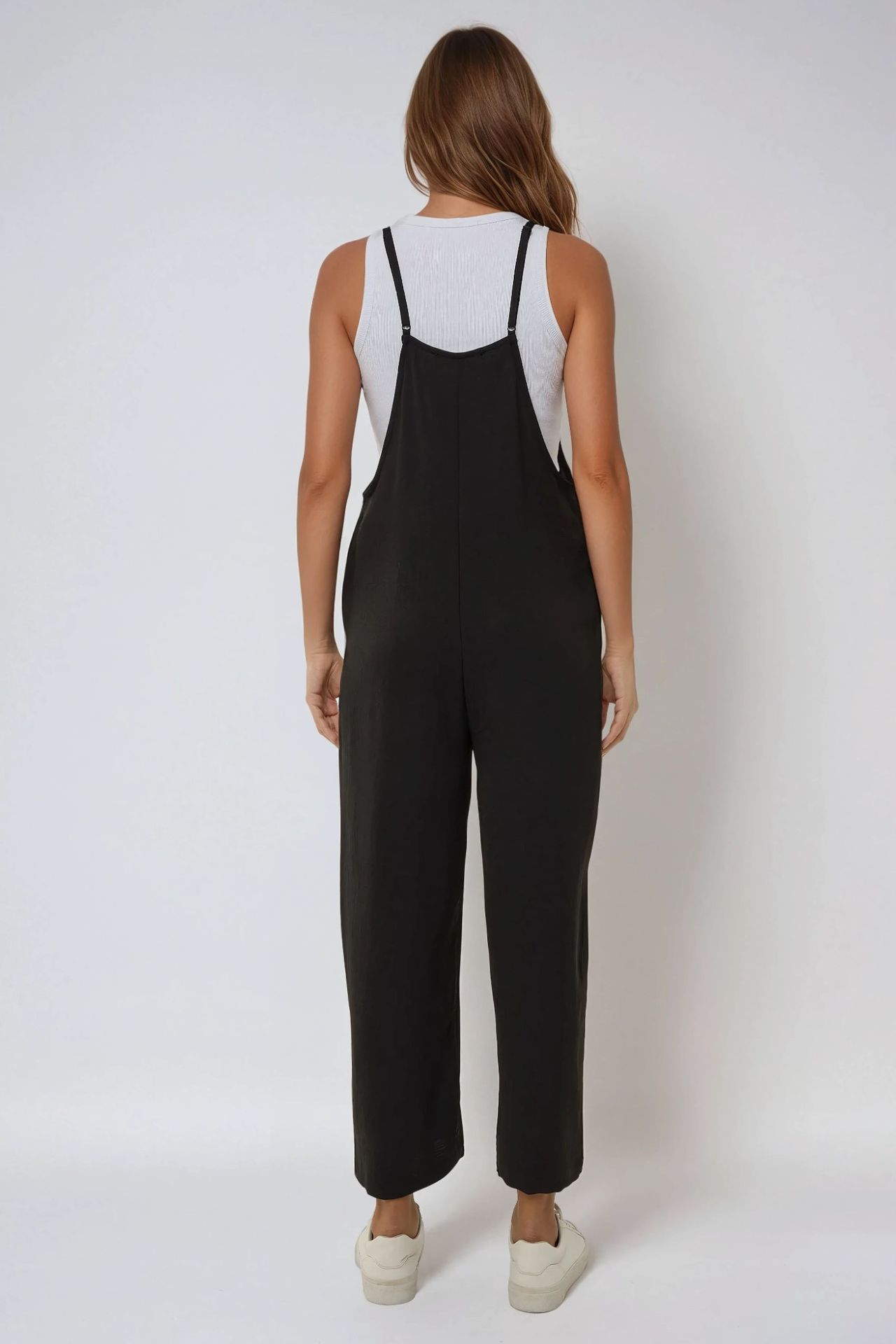 Halter Neck Regular Fit Jumpsuit with Pocket