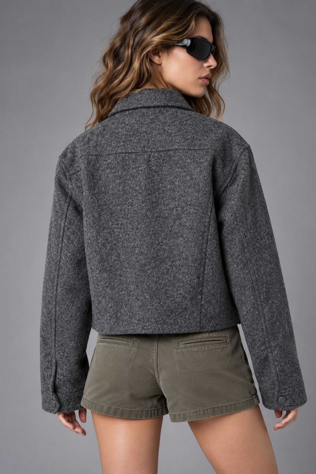 Textured Jacket with Pocket Detail 4