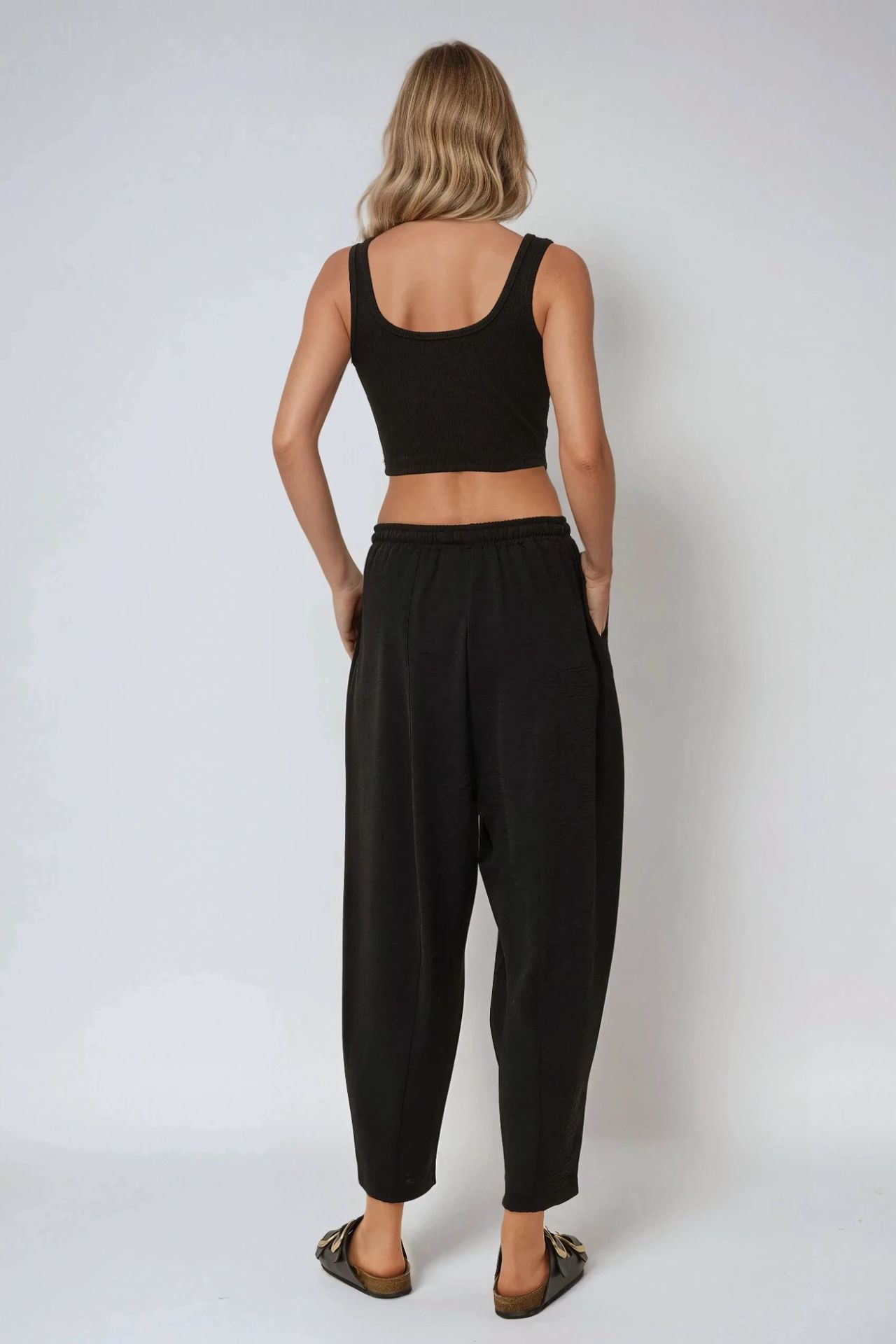 Elastic Waist Comfort Fit Pants