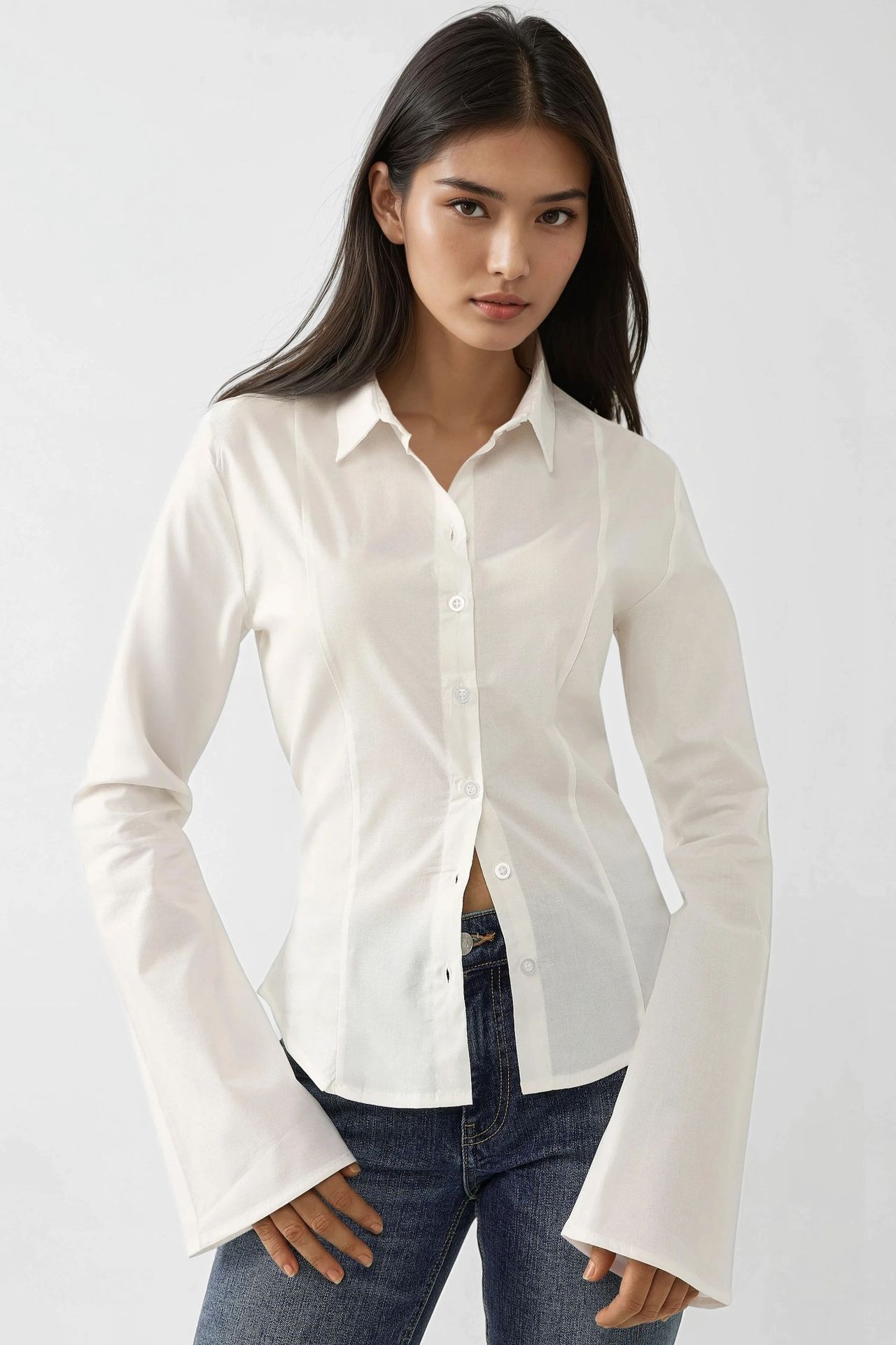 Fitted Long Sleeve Shirt 